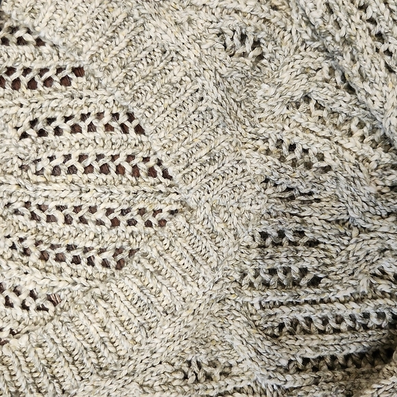 WHITE HOUSE BLACK MARKET LONG SLEEVE STITCHY MARL PULLOVER FOREVER OLIVE SMALL - Picture 9 of 12